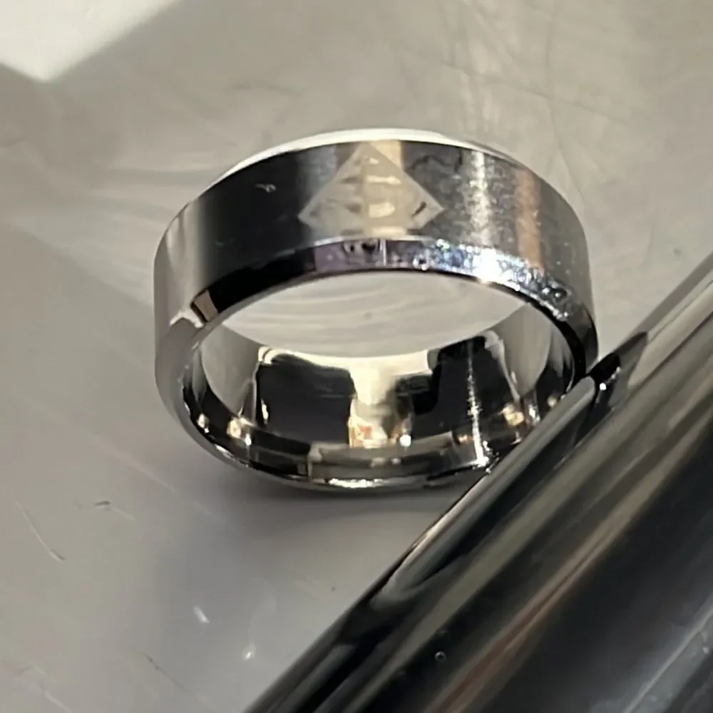 Bundle Sale 3 for $15 | Superman Symbol Silvertone Ring | Size 8